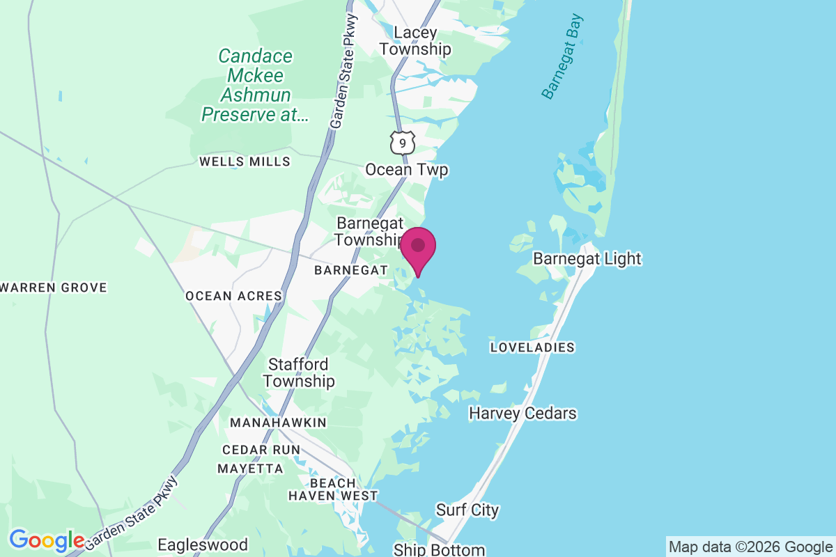 Carte de Barnegat Bay