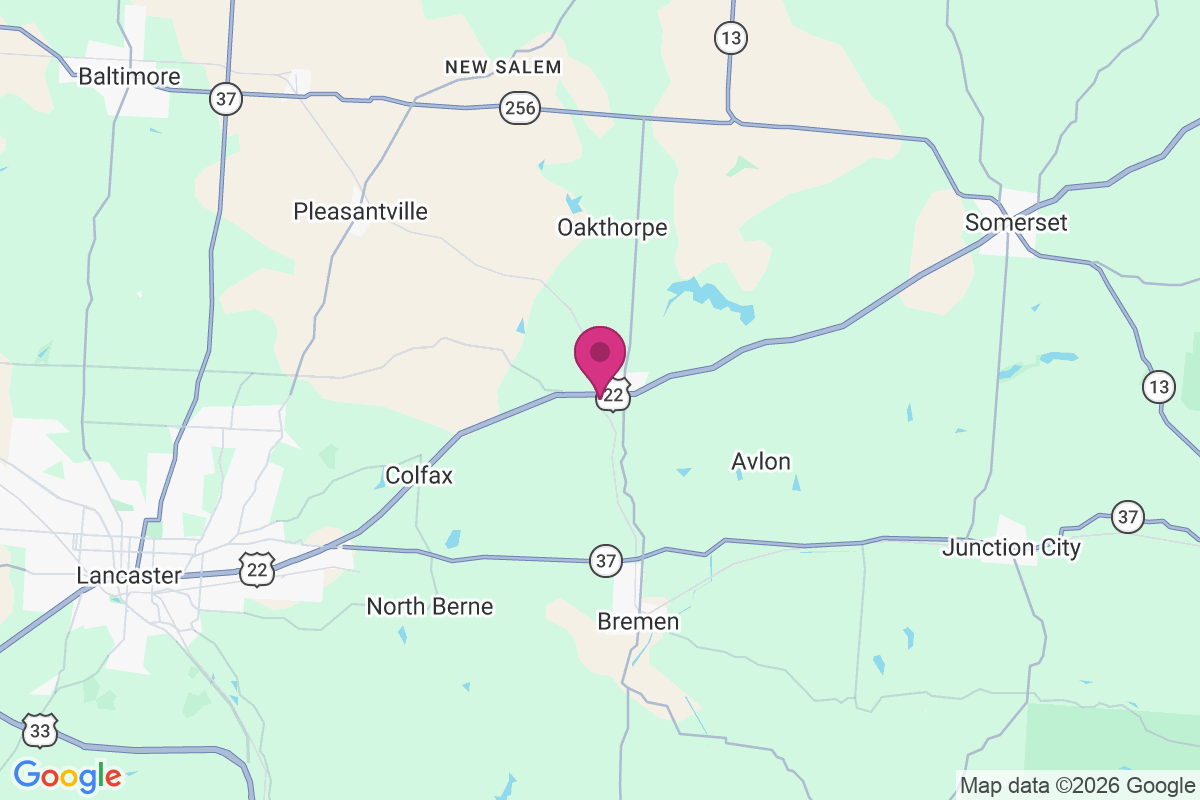 Carte de West Rushville