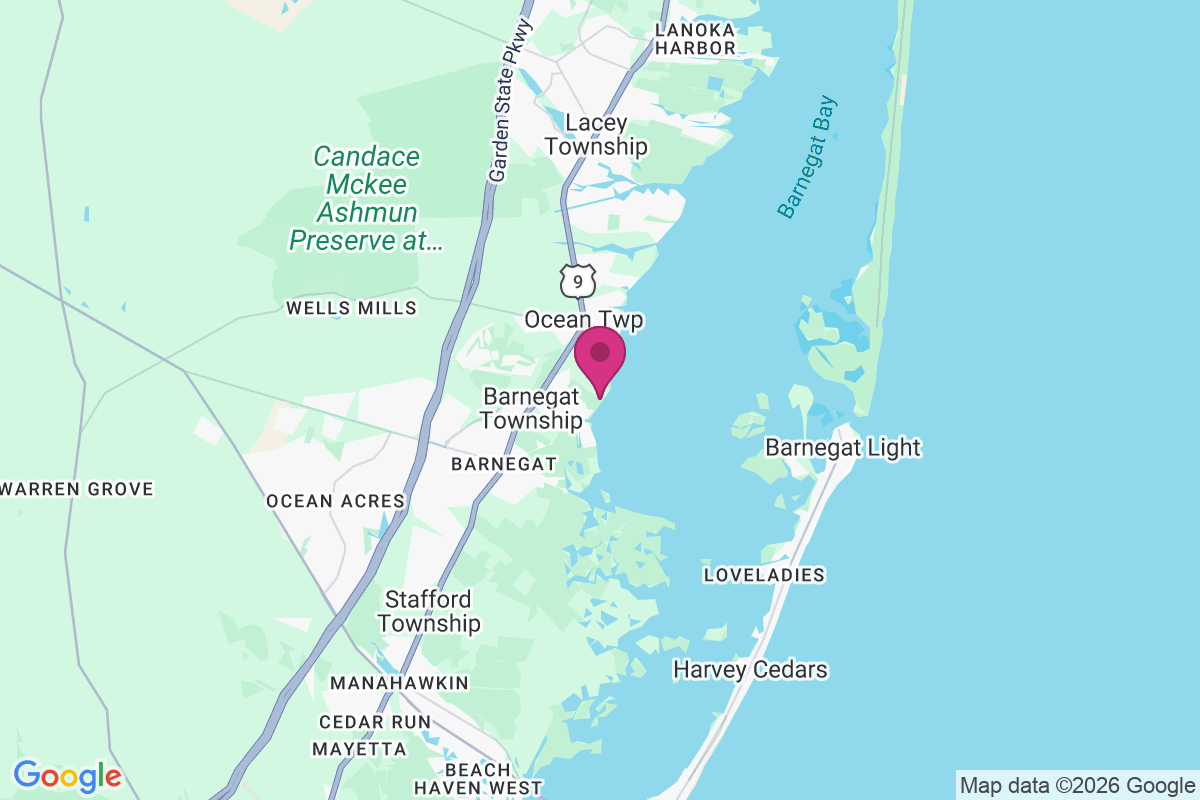 Carte de Barnegat Beach