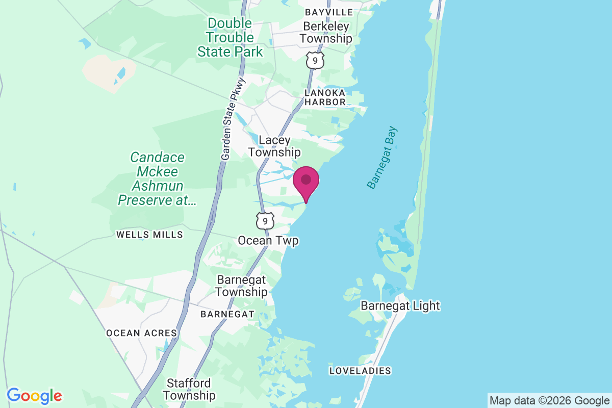Carte de Forked River Beach