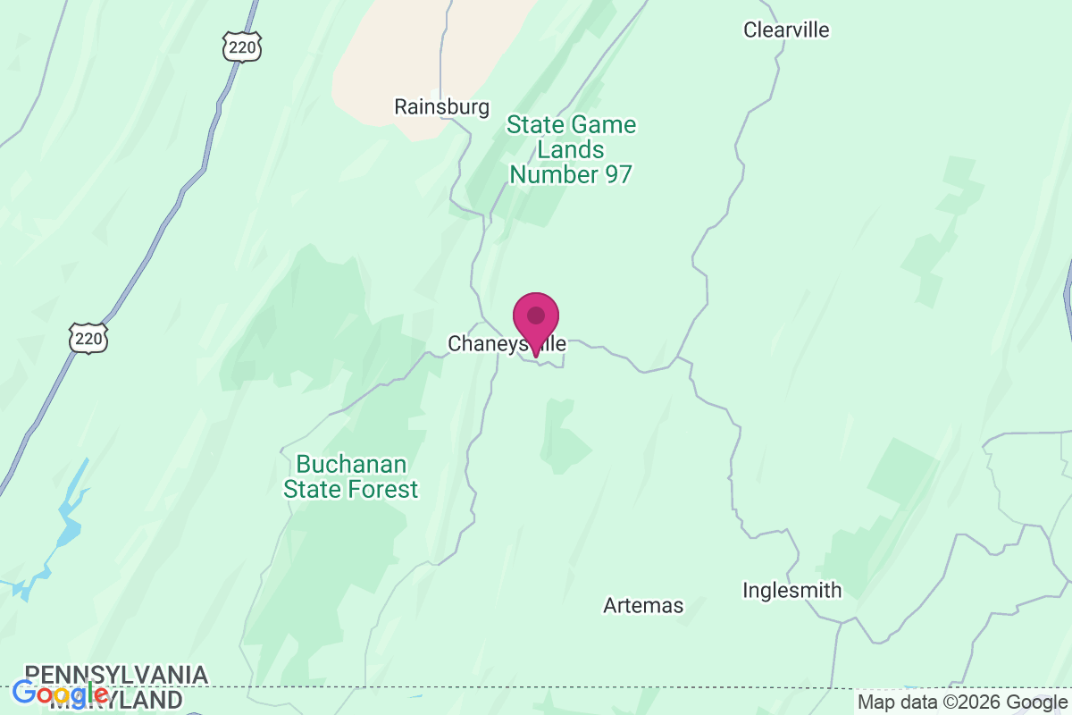 Carte de Chaneysville