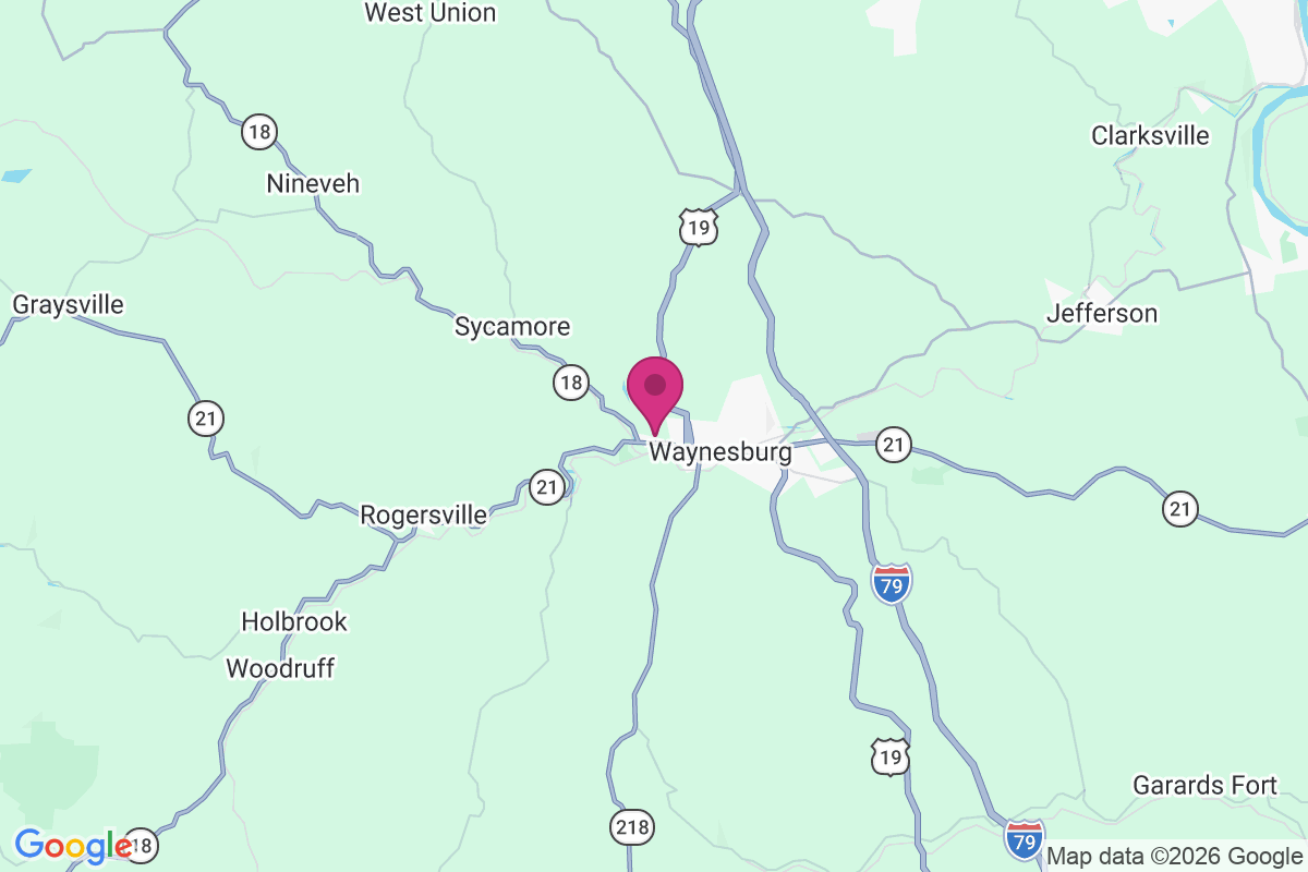 Carte de West Waynesburg