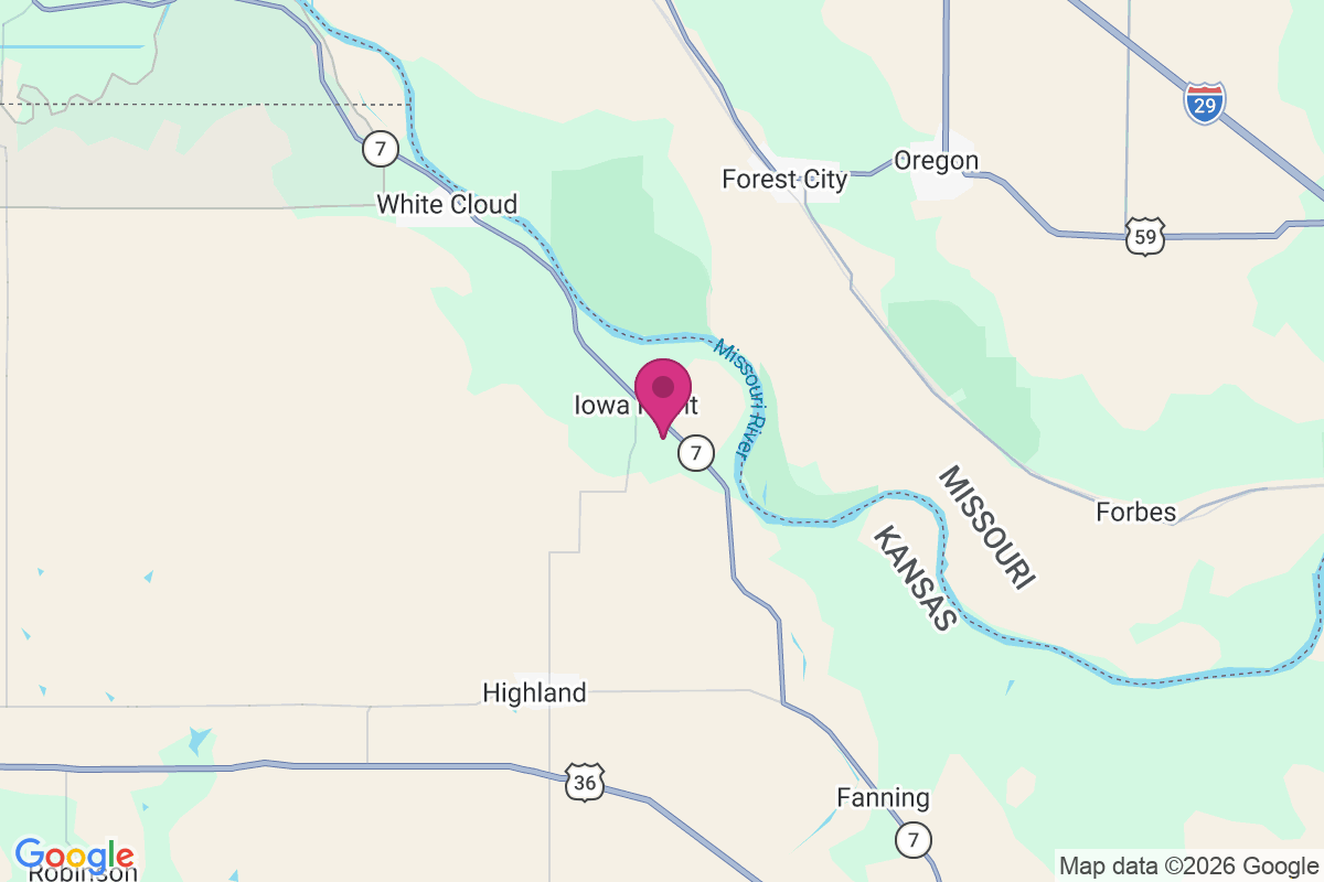 Carte de Iowa Point