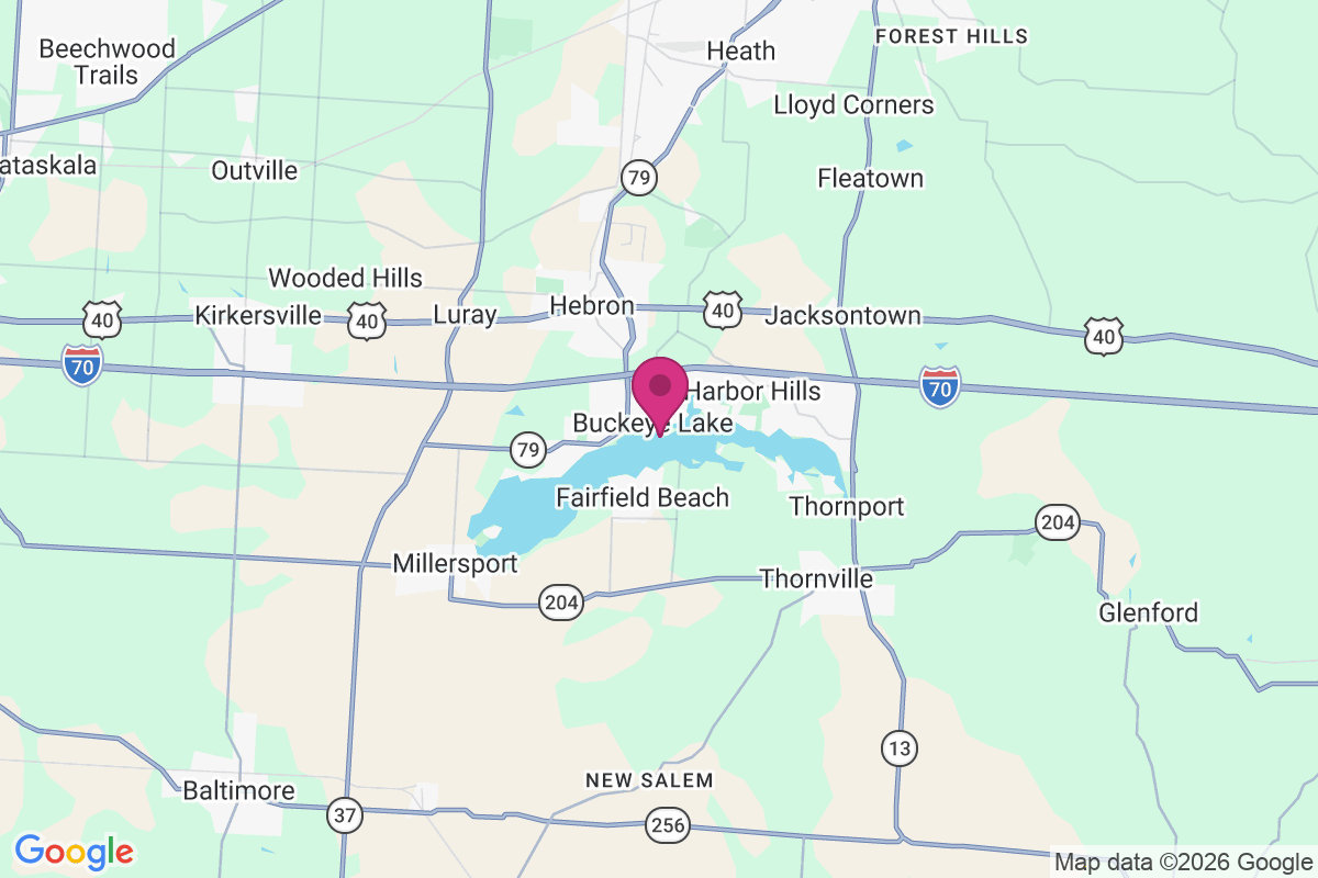 Carte de Buckeye Lake