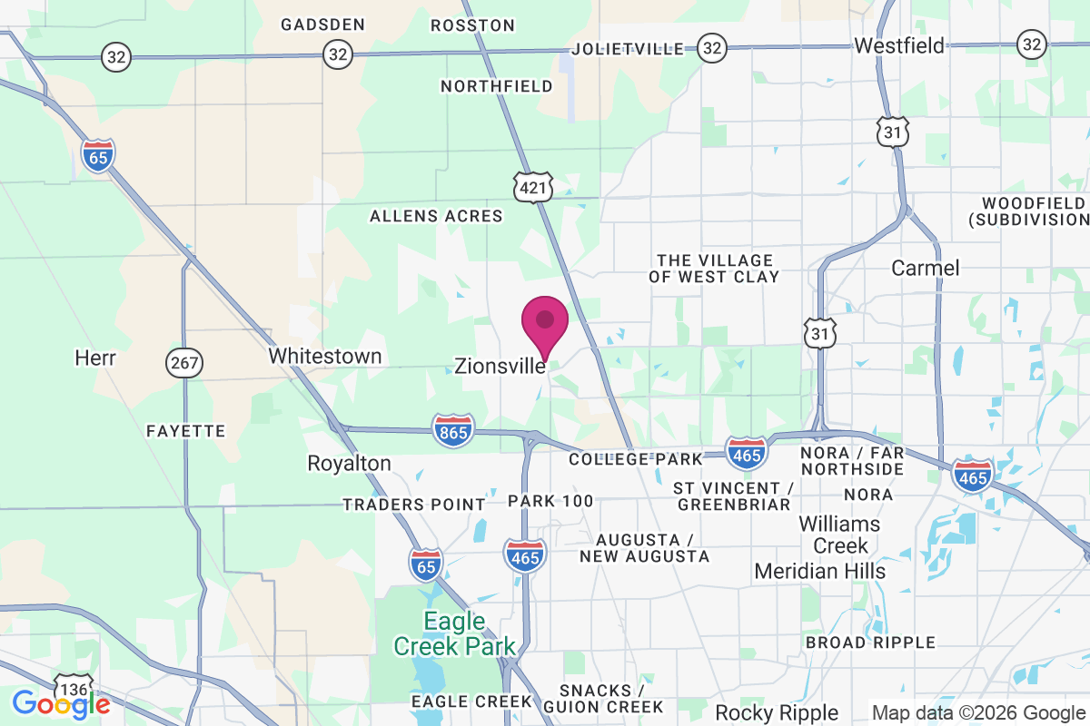 Carte de Zionsville