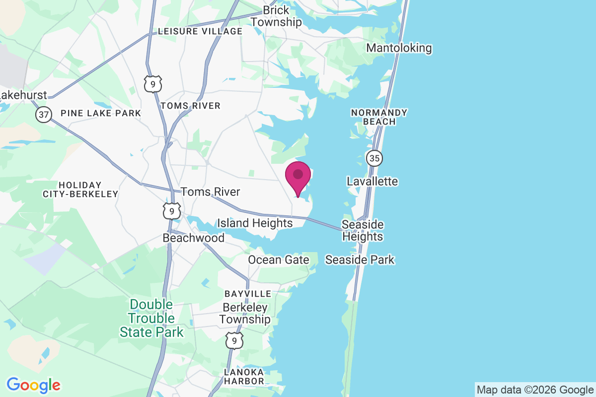 Carte de Seaside Heights Harbor