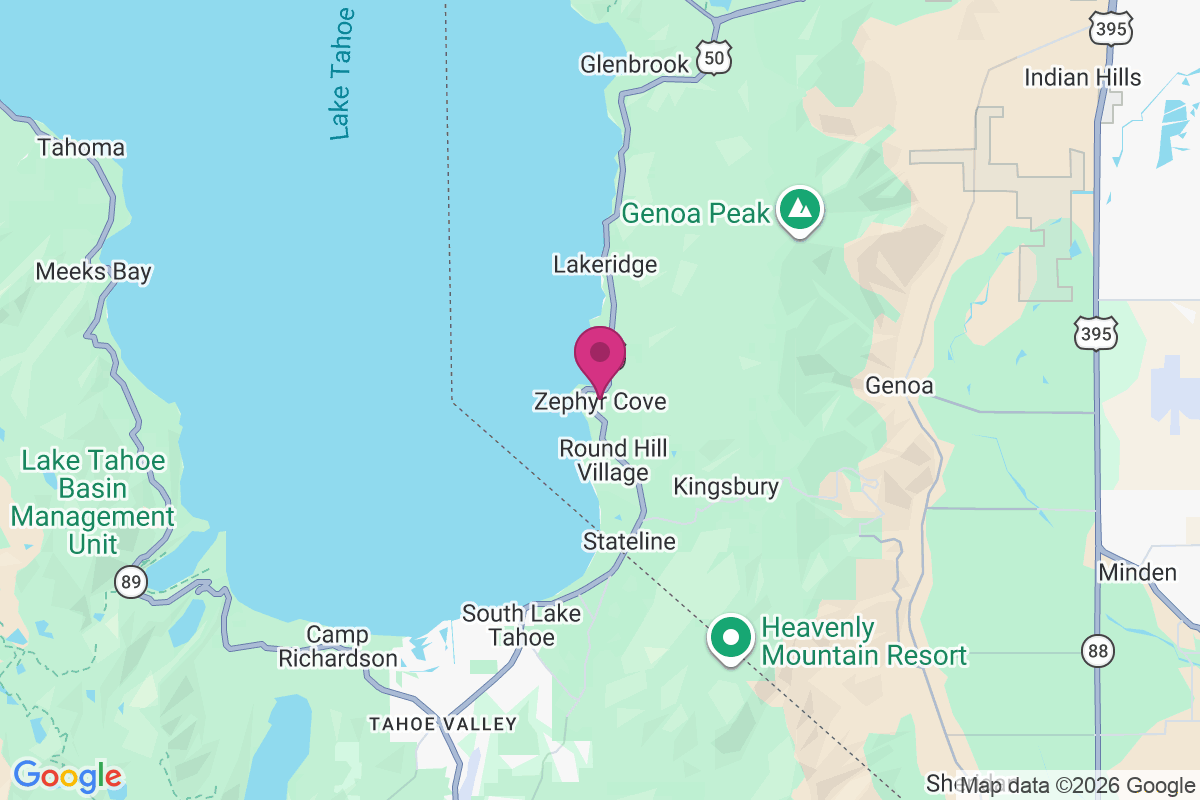 Carte de Zephyr Cove