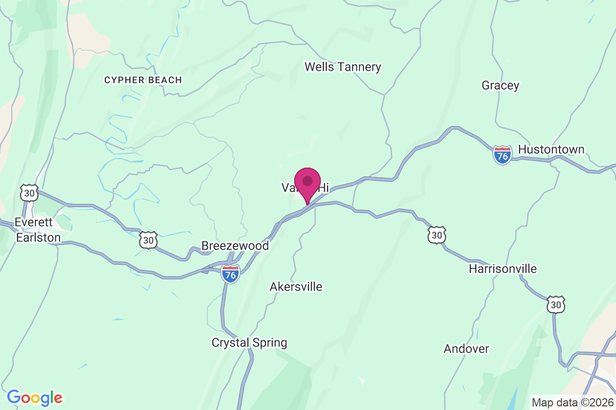 Carte de Valley Hi