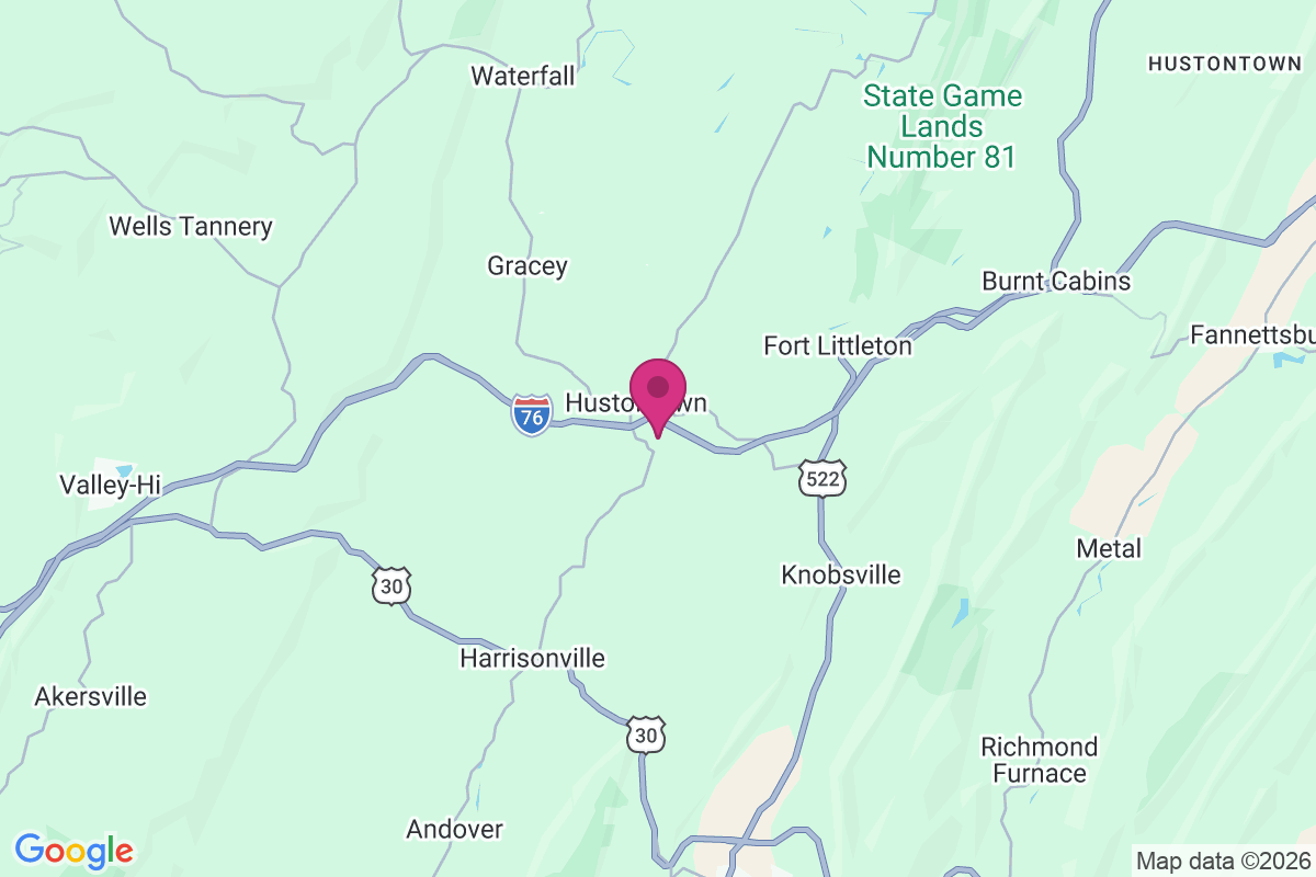 Carte de Hustontown