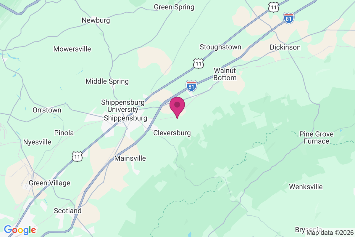 Carte de Cleversburg Junction