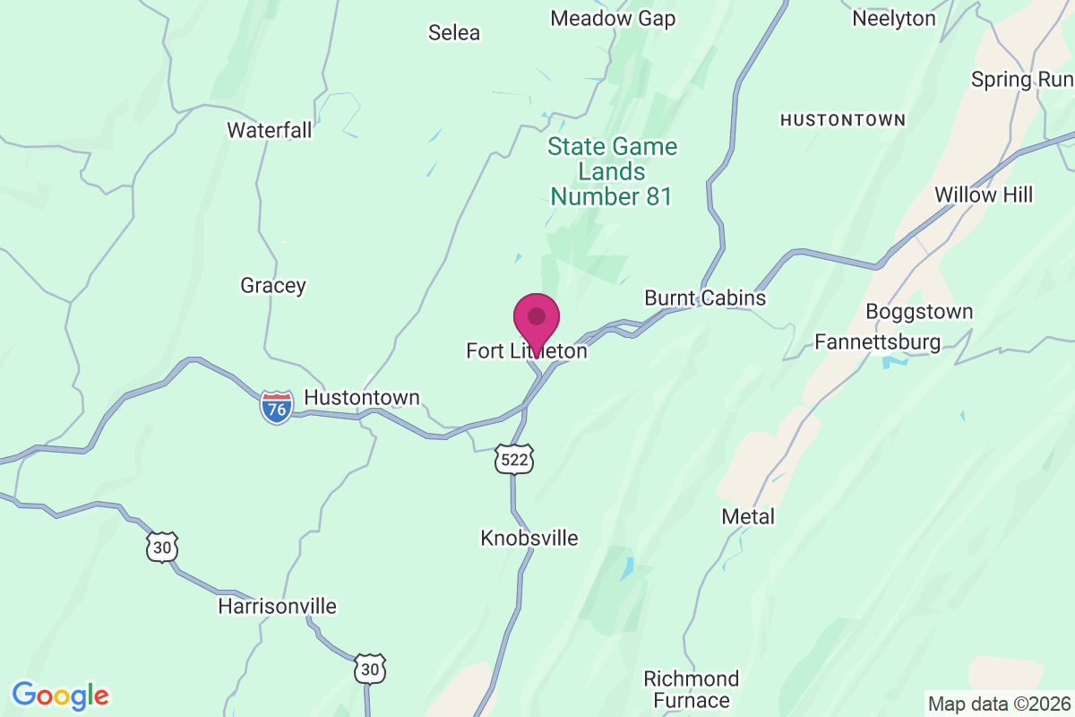 Carte de Fort Littleton