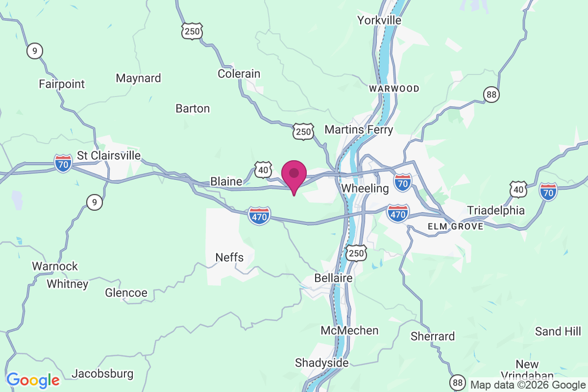 Carte de Wheeling Creek