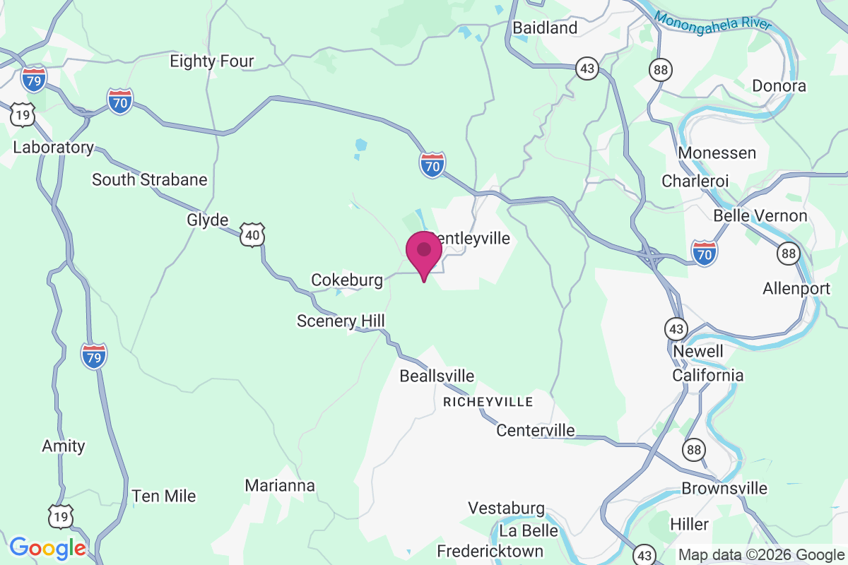 Carte de Cokeburg Junction