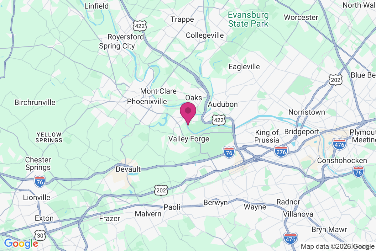 Carte de Perkiomen Junction