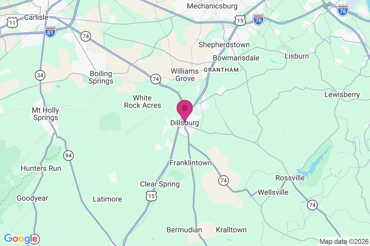 Carte de Dillsburg