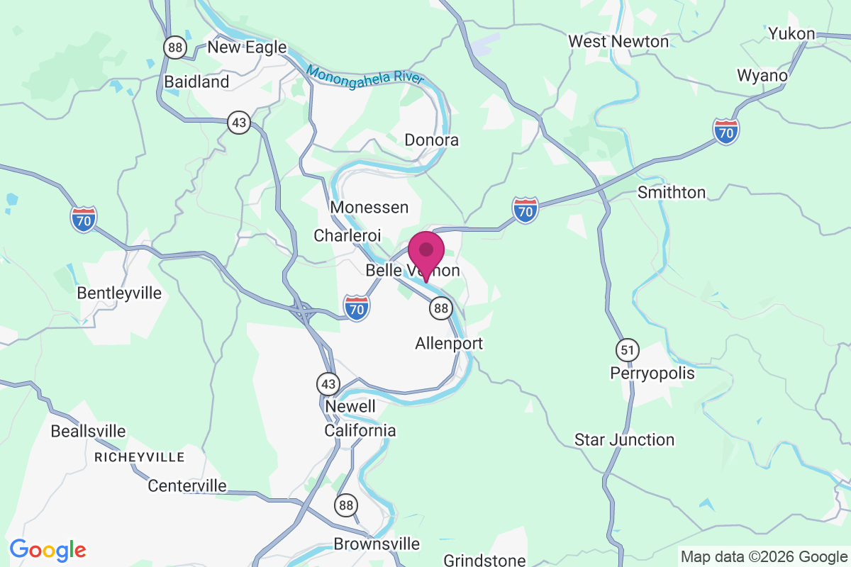 Carte de North Belle Vernon