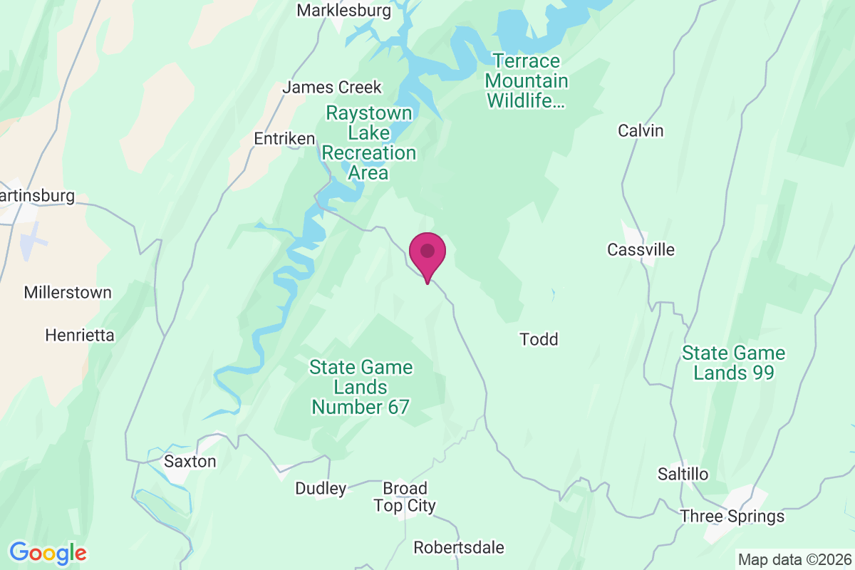 Carte de Trough Creek