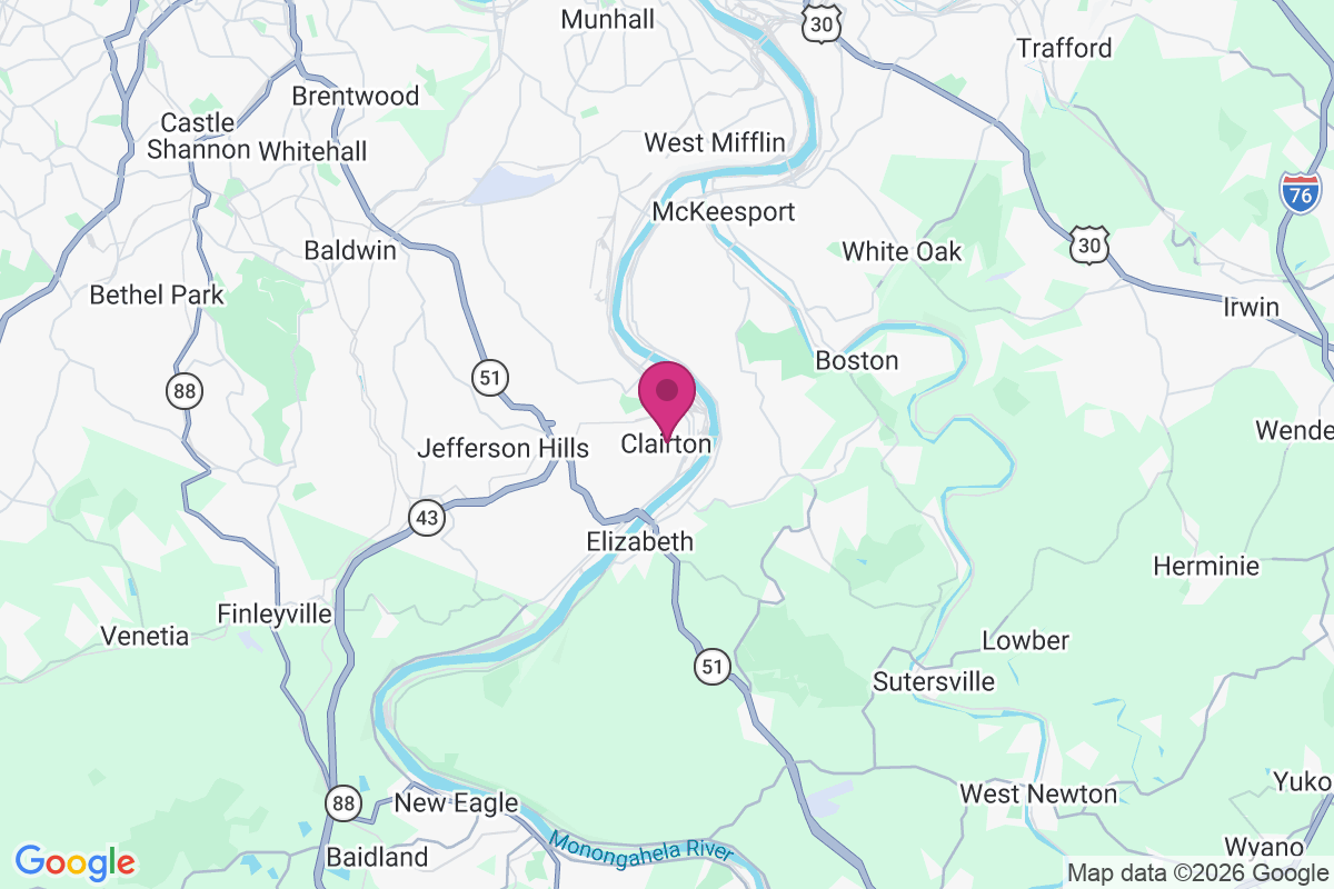 Carte de Clairton