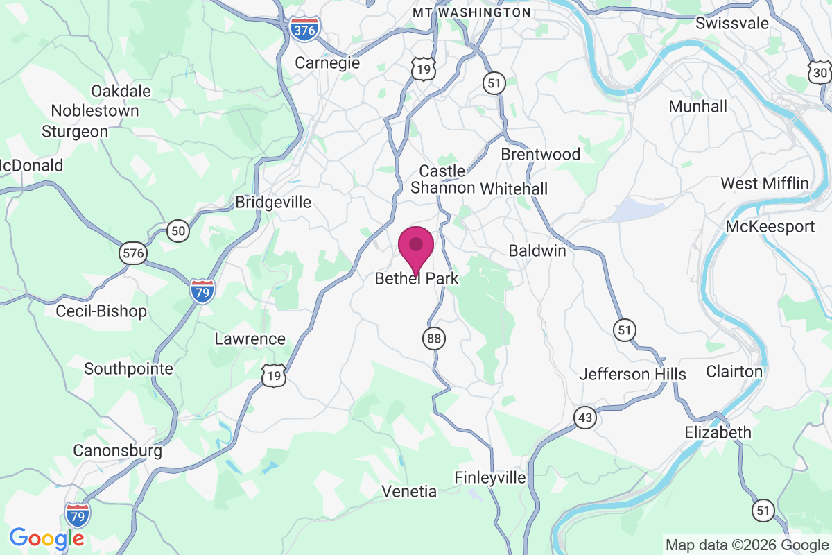 Carte de Bethel Park