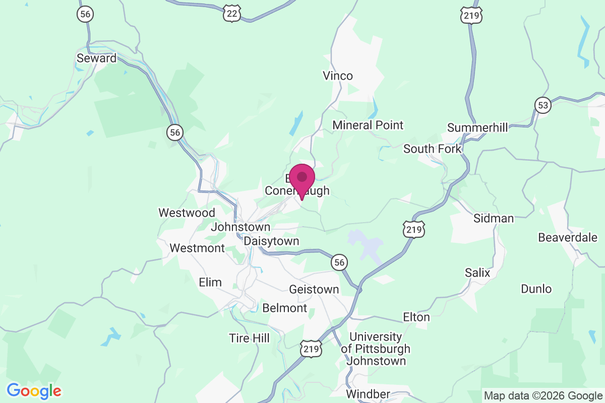 Carte de East Conemaugh