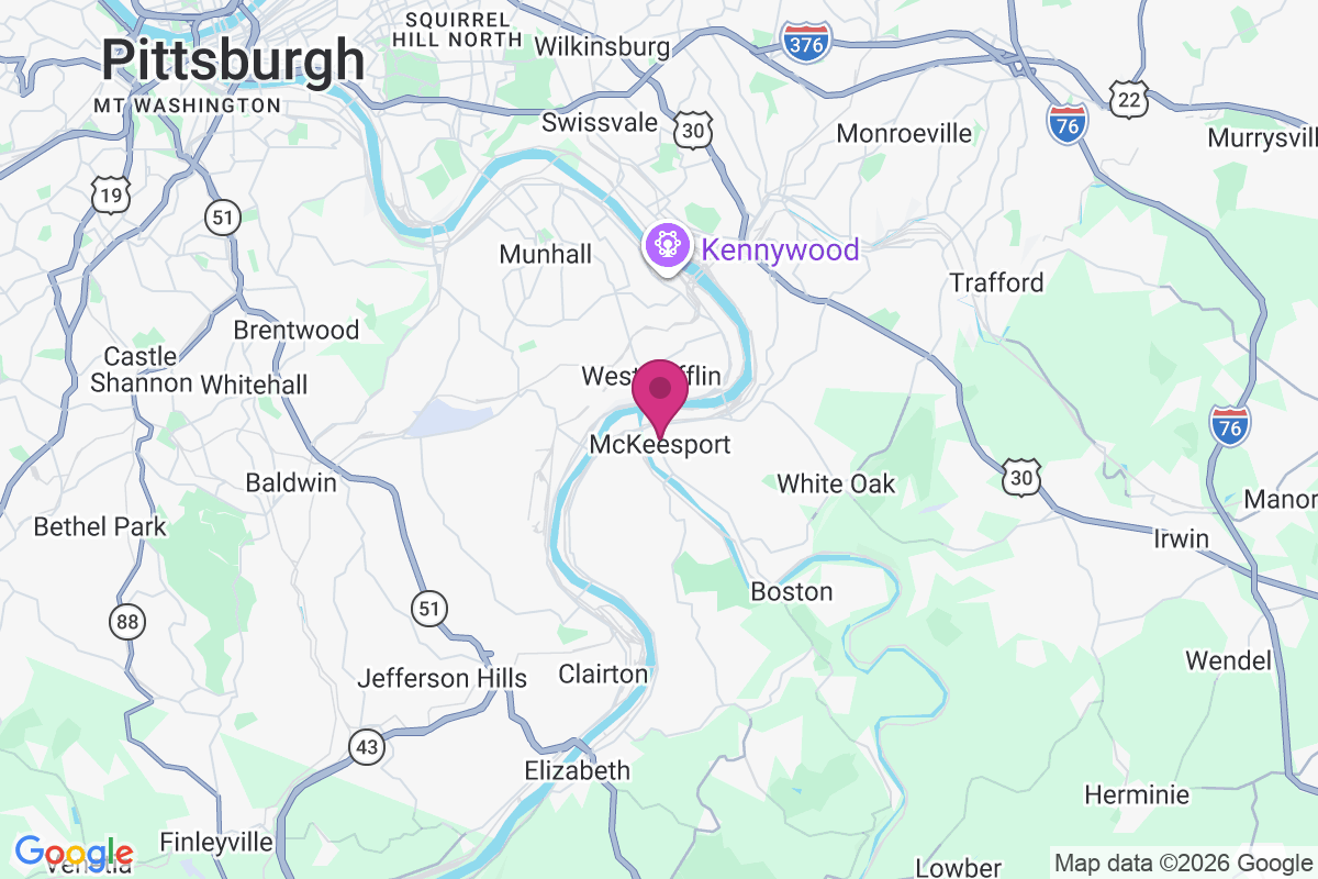 Carte de McKeesport