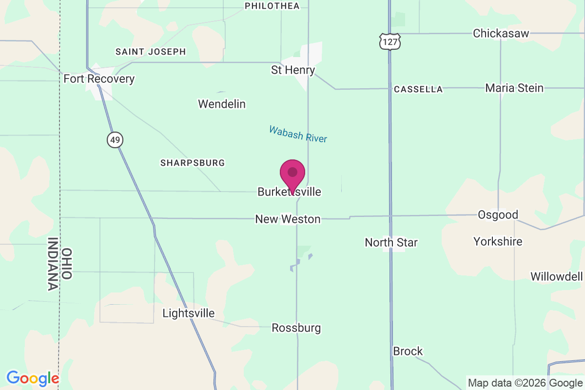 Carte de Burkettsville