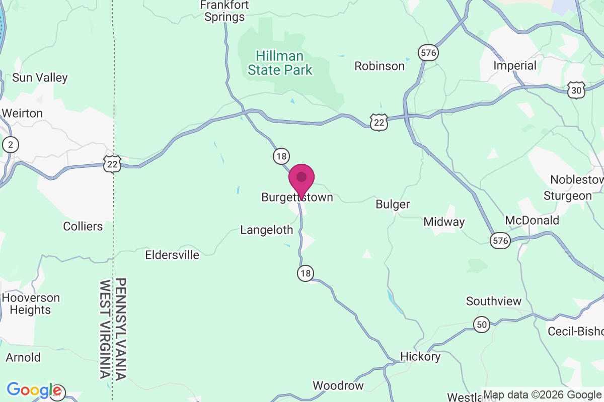 Carte de Burgettstown