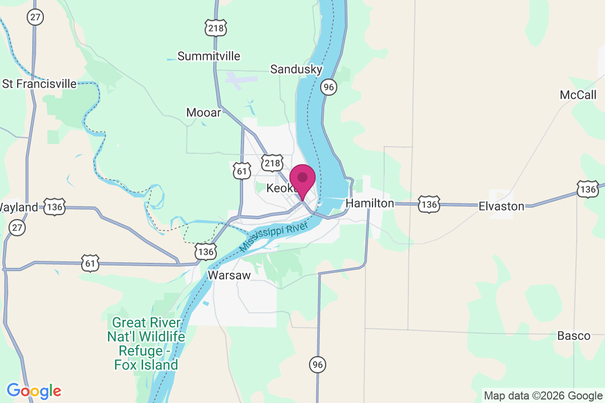 Carte de Keokuk
