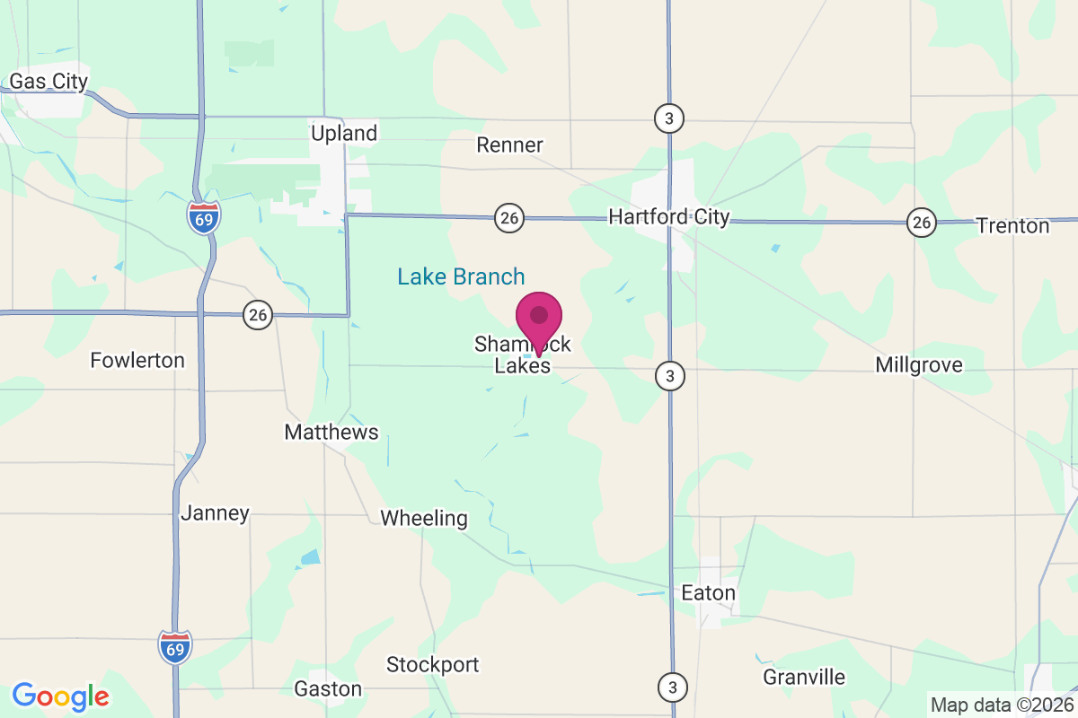 Carte de Shamrock Lakes