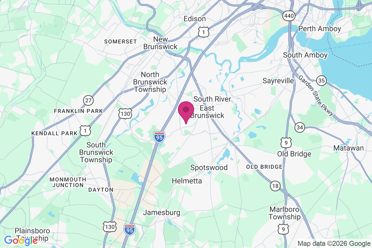 Carte de East Brunswick