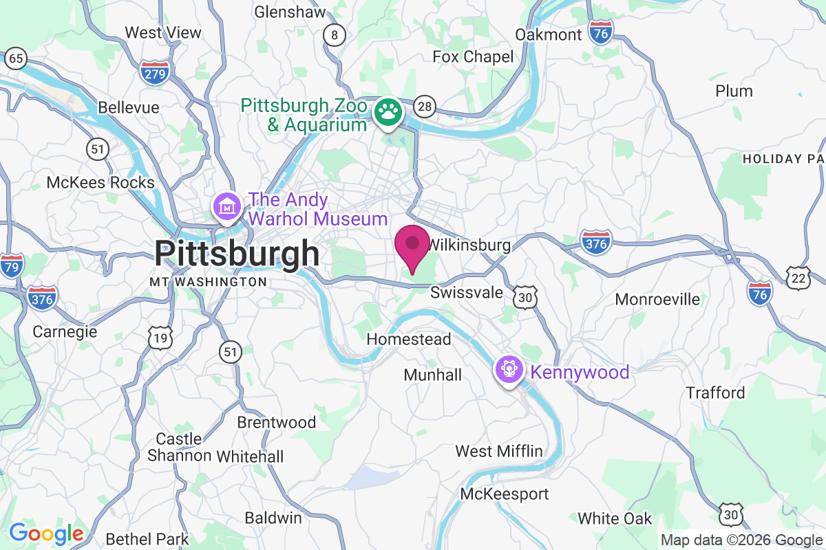 Carte de Squirrel Hill