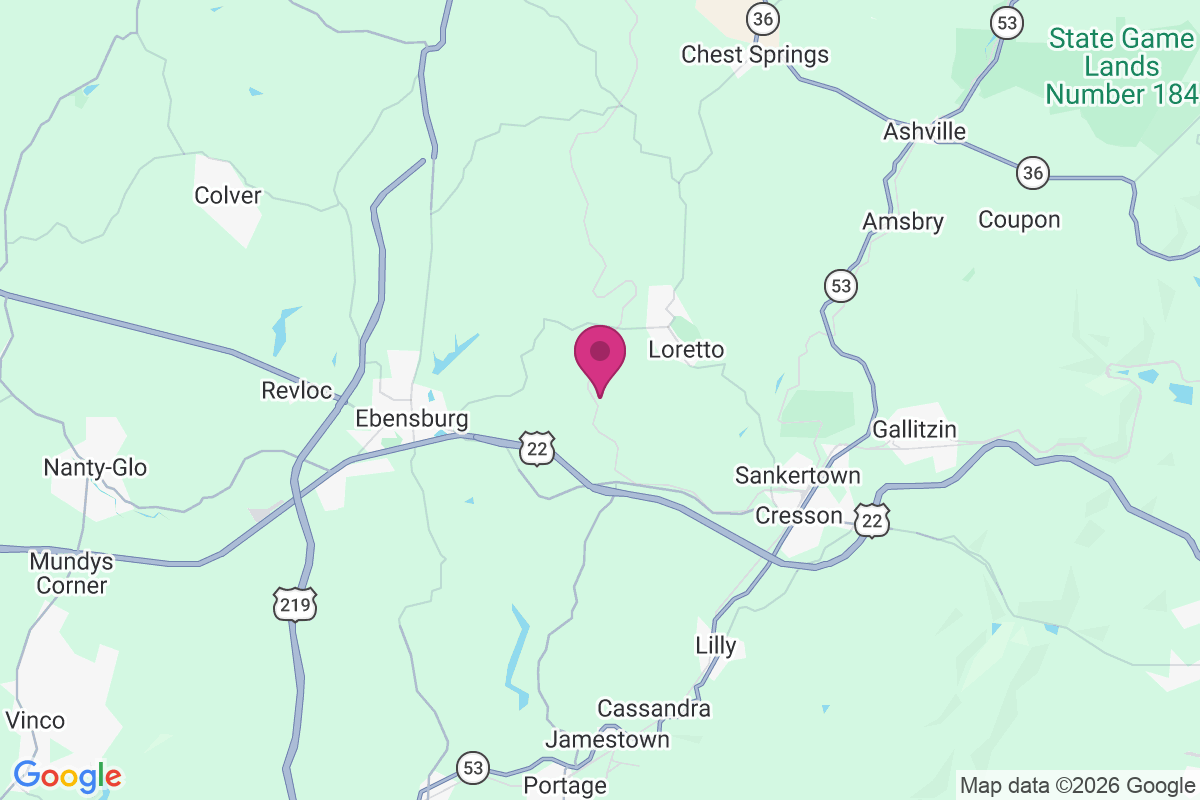 Carte de Ebensburg Junction