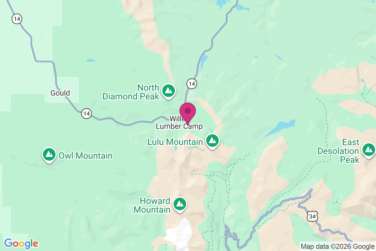 Carte de Willey Lumber Camp