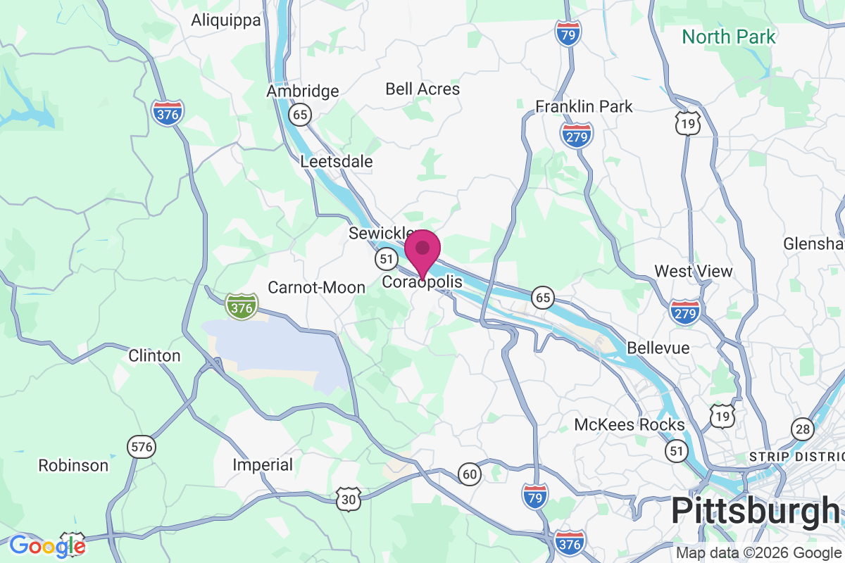 Carte de Coraopolis