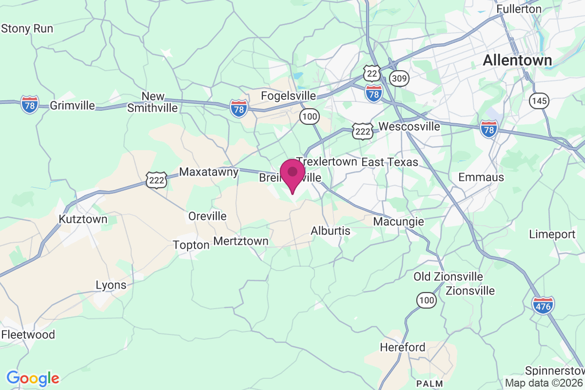 Carte de Breinigsville