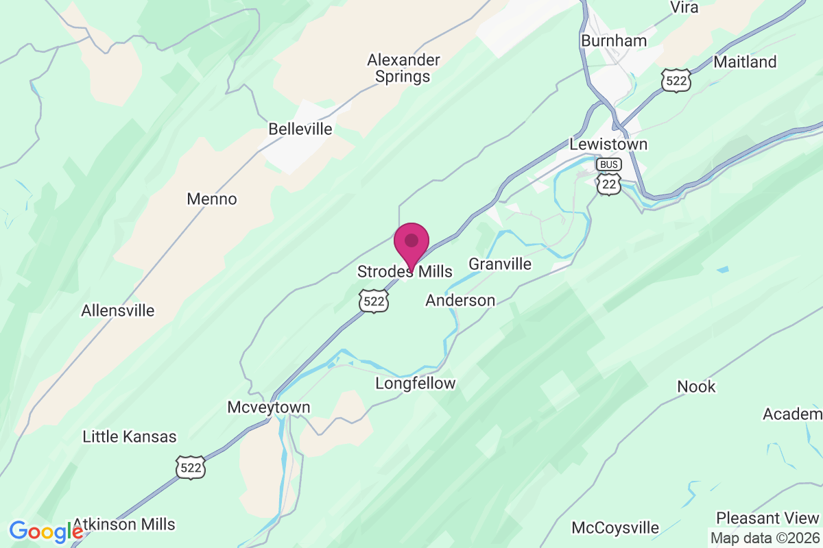 Carte de Strodes Mills