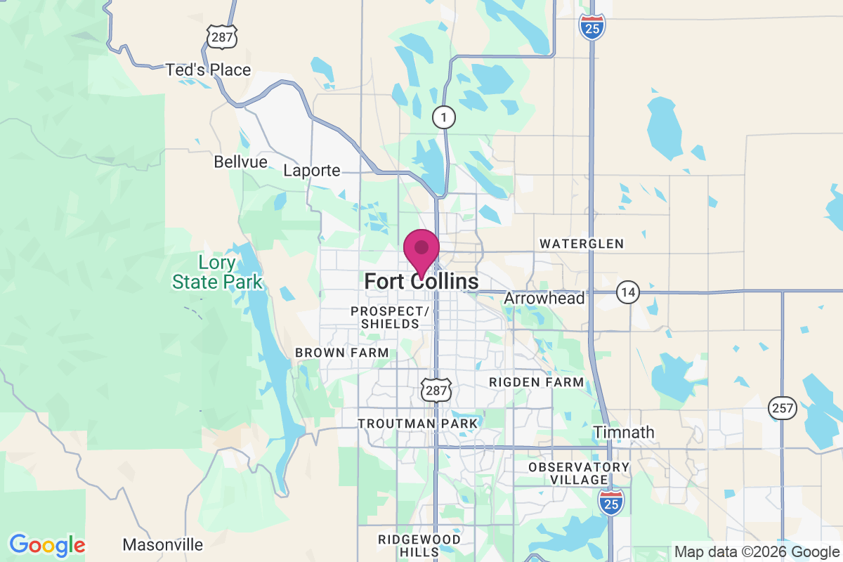 Carte de Fort Collins
