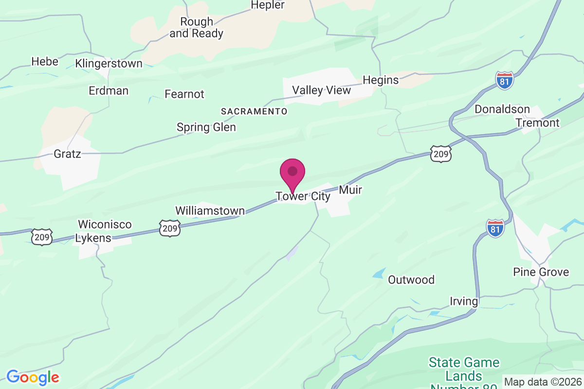 Carte de Williams Valley Junction