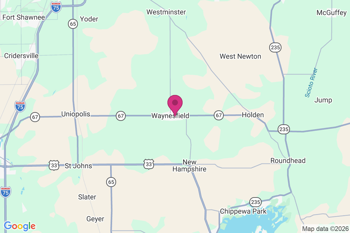 Carte de Waynesfield