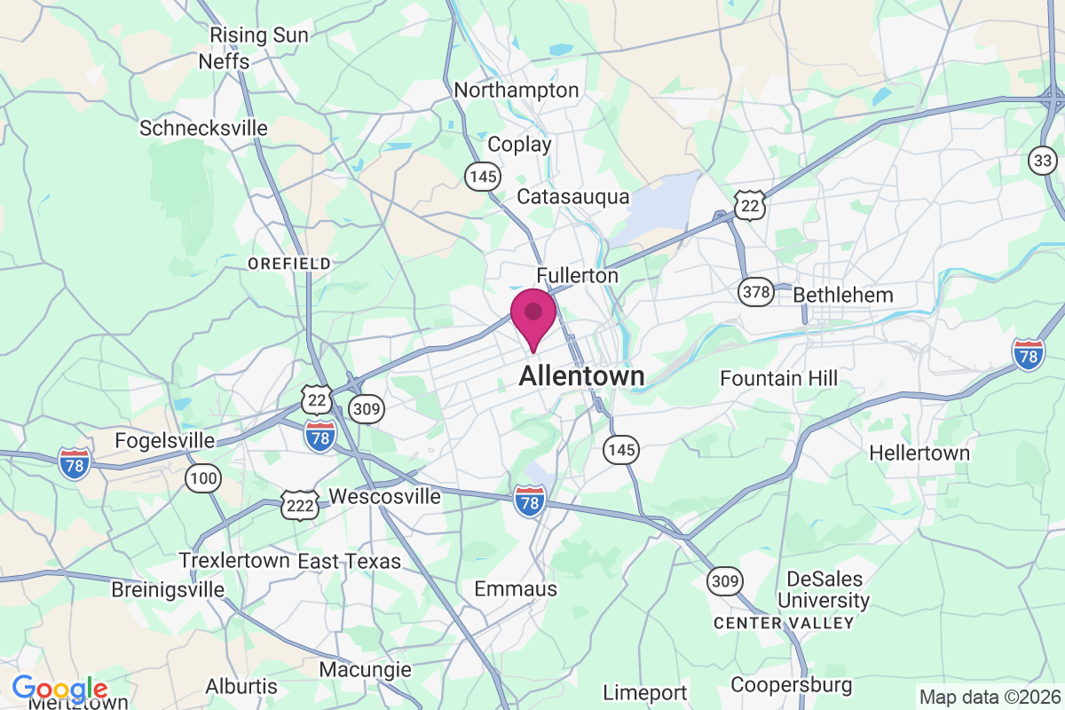 Carte de Allentown