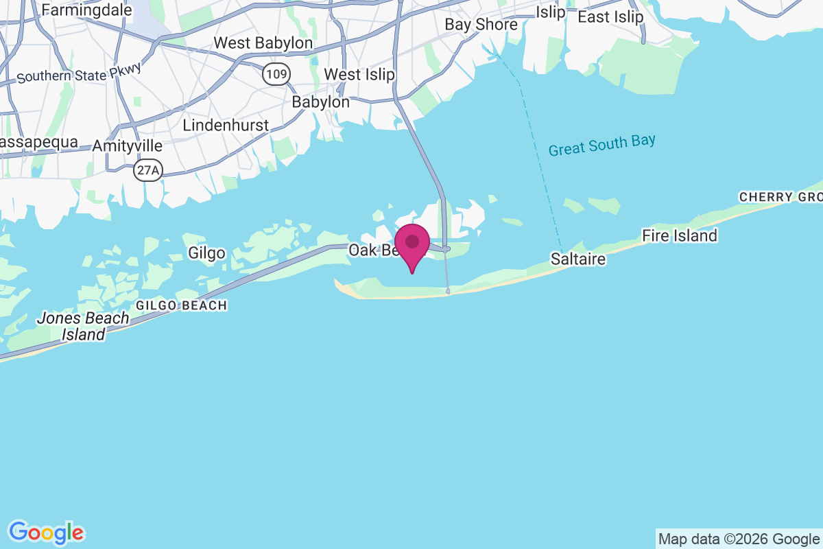 Carte de Oak Beach