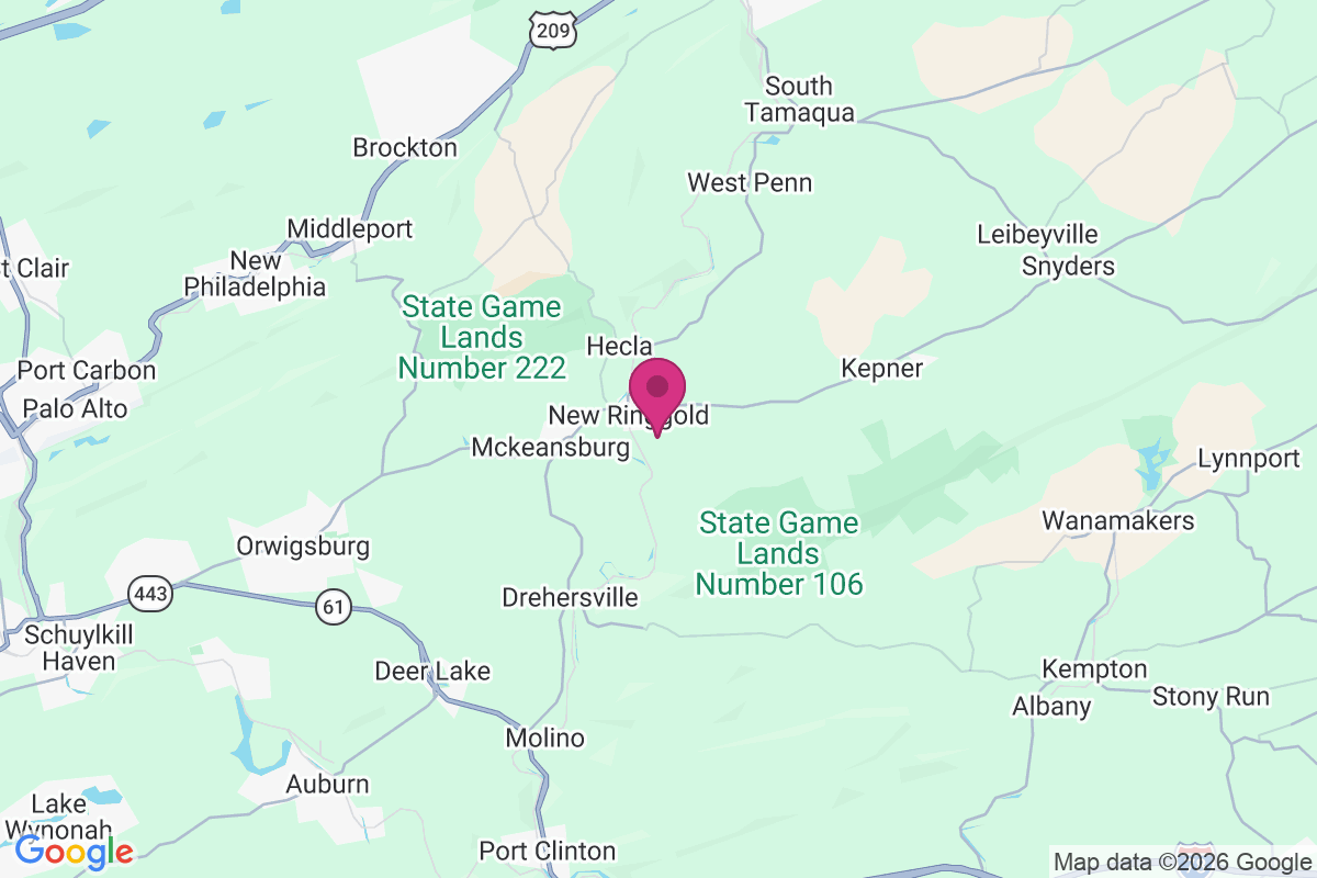 Carte de New Ringgold