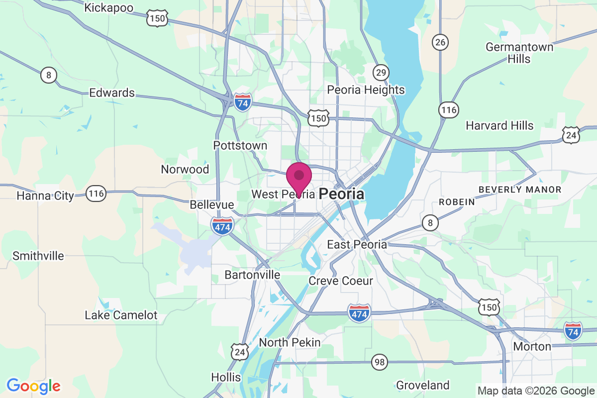 Carte de West Peoria