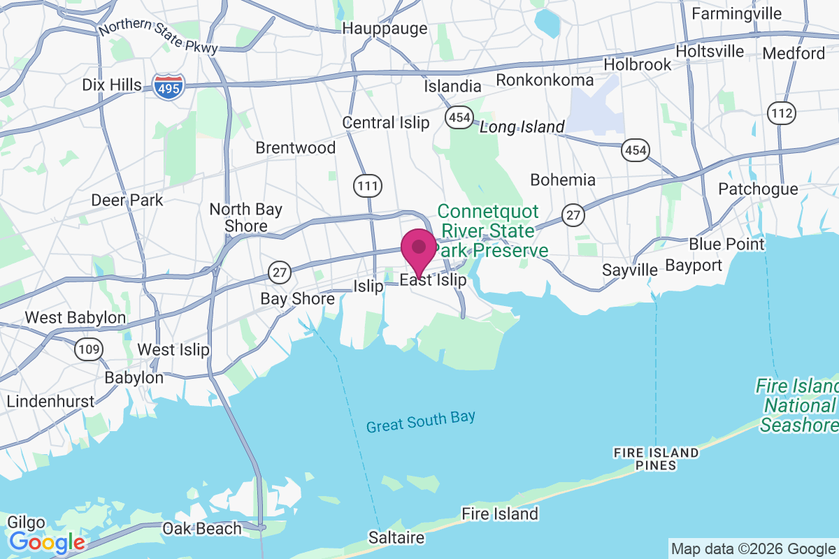 Carte de East Islip