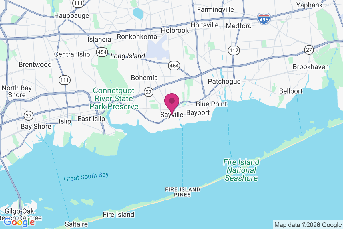 Carte de Sayville