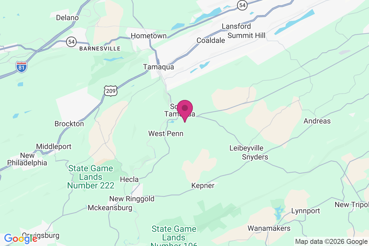 Carte de South Tamaqua
