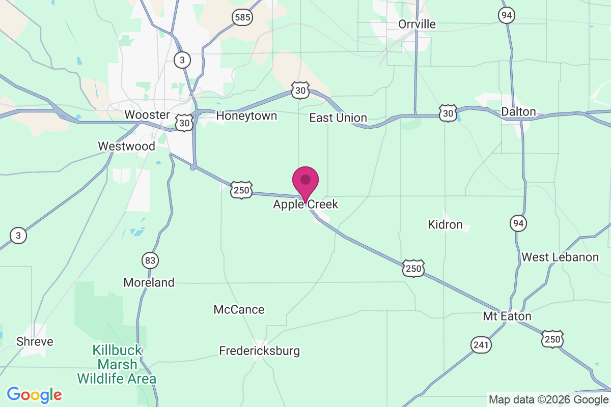 Carte de Apple Creek