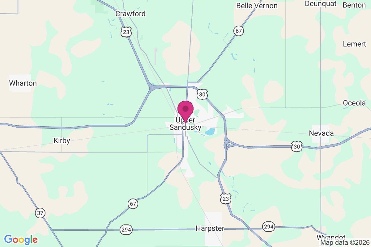 Carte de Upper Sandusky
