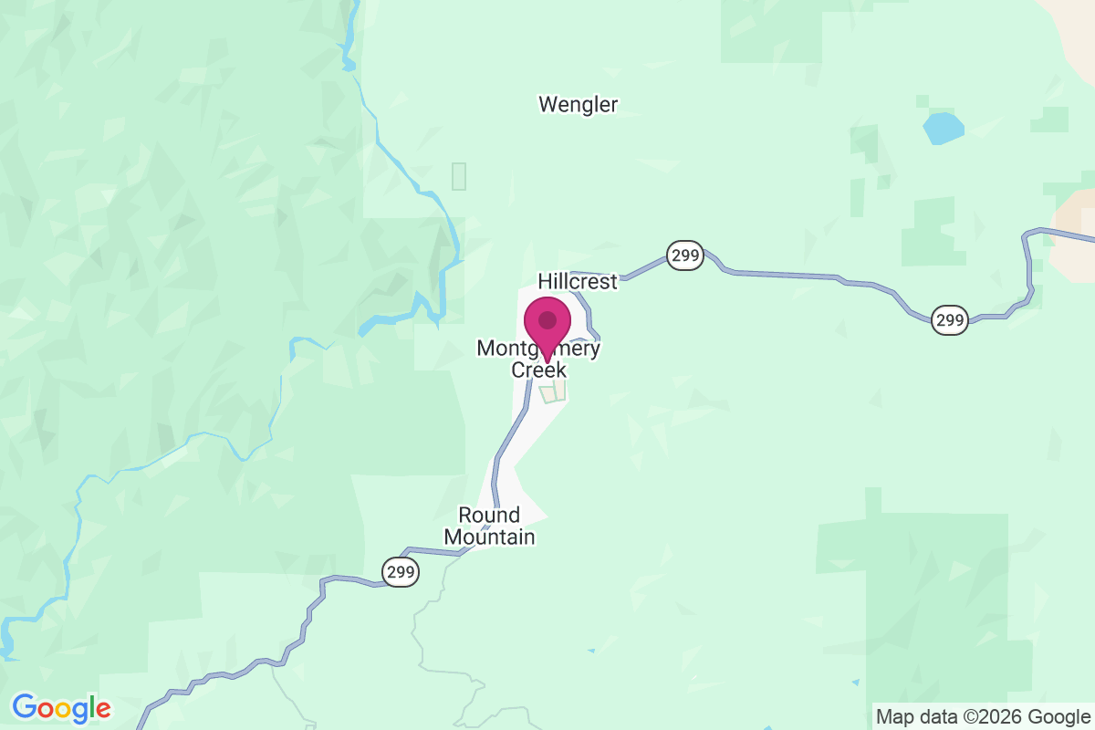 Carte de Montgomery Creek