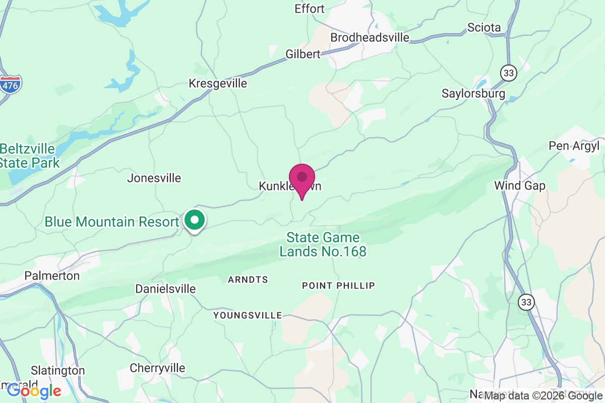 Carte de Kunkletown